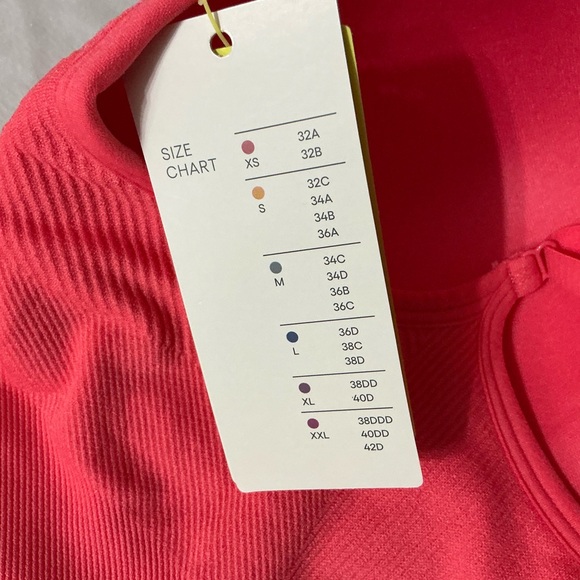 All in Motion Coral Medium Support Sports Bra Size M - Picture 5 of 8